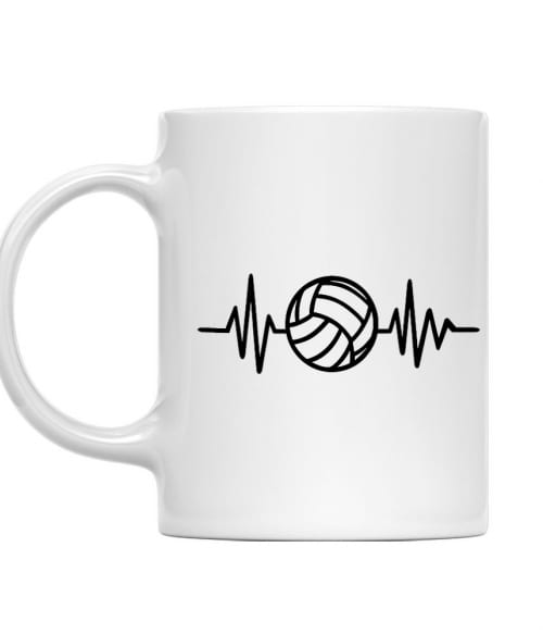 Volleyball heartbeat Kézilabdás Bögre - Sport