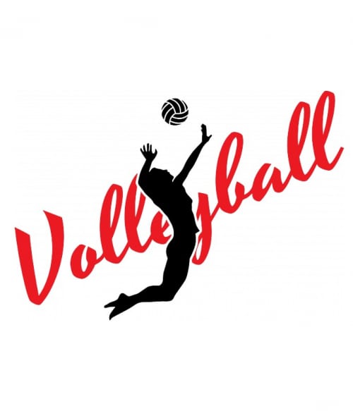 Volleyball silhouette Labdajáték Pólók, Pulóverek, Bögrék - Sport
