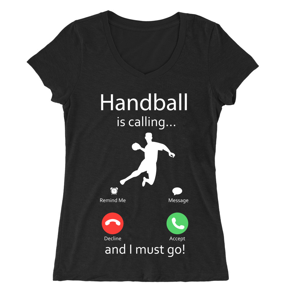 Handball is calling Női V-nyakú Póló