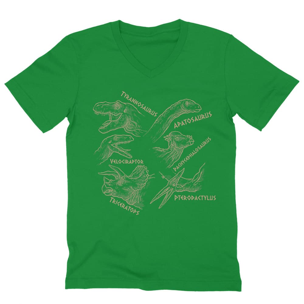 Dinosaur Breed Férfi V-nyakú Póló