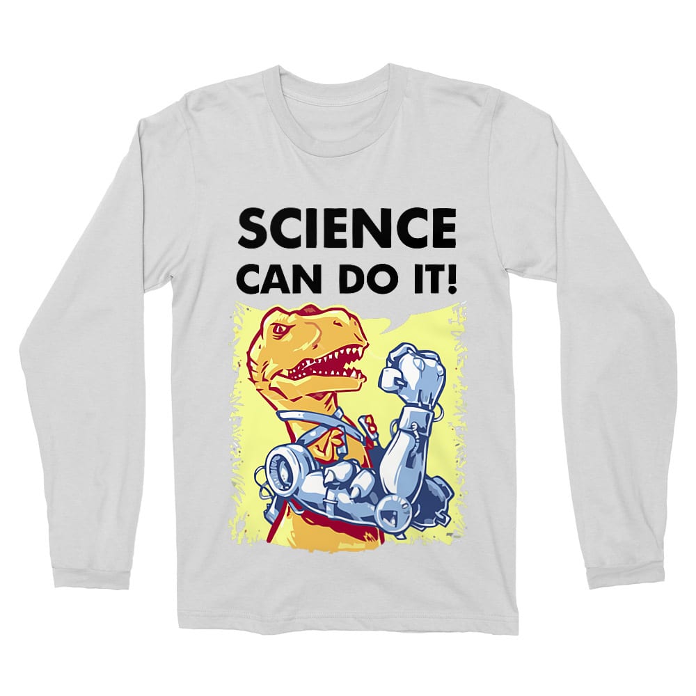 Science can do it Férfi Hosszúujjú Póló