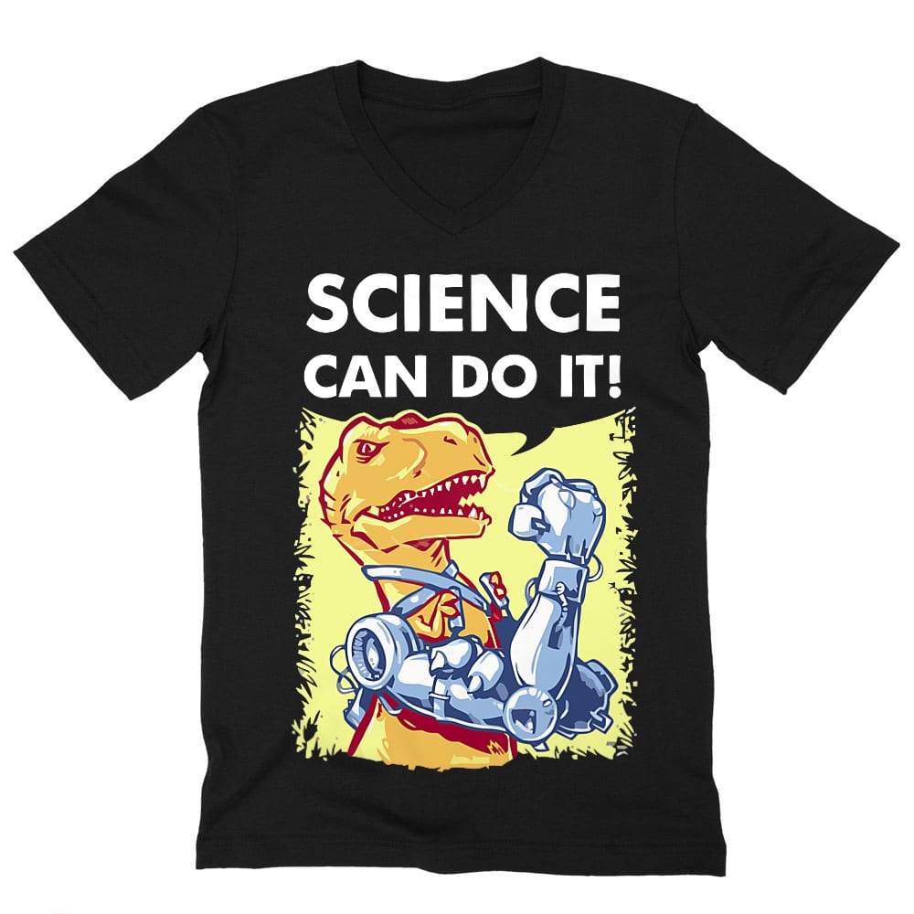 Science can do it Férfi V-nyakú Póló