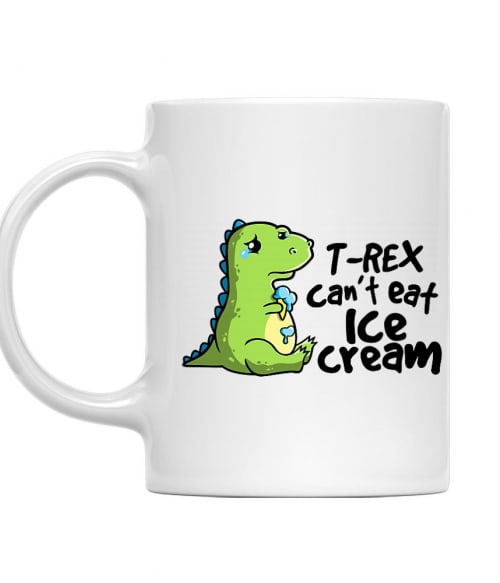 T-Rex can't eat ice cream Dinoszaurusz Bögre - Dinoszaurusz