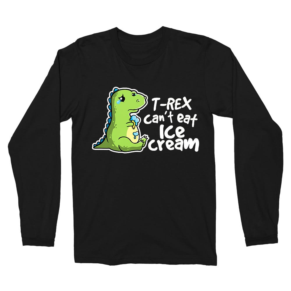 T-Rex can't eat ice cream Férfi Hosszúujjú Póló