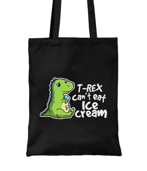 T-Rex can't eat ice cream Dinoszaurusz Táska - Dinoszaurusz