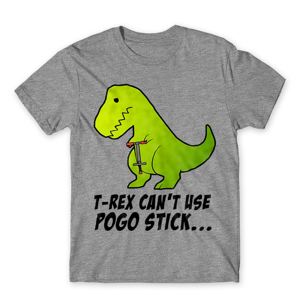 T-Rex can't use pogo stick Férfi Póló