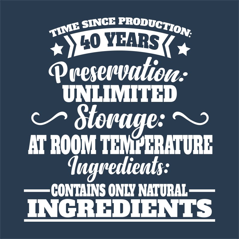 Time since production: 40 years - Design preview