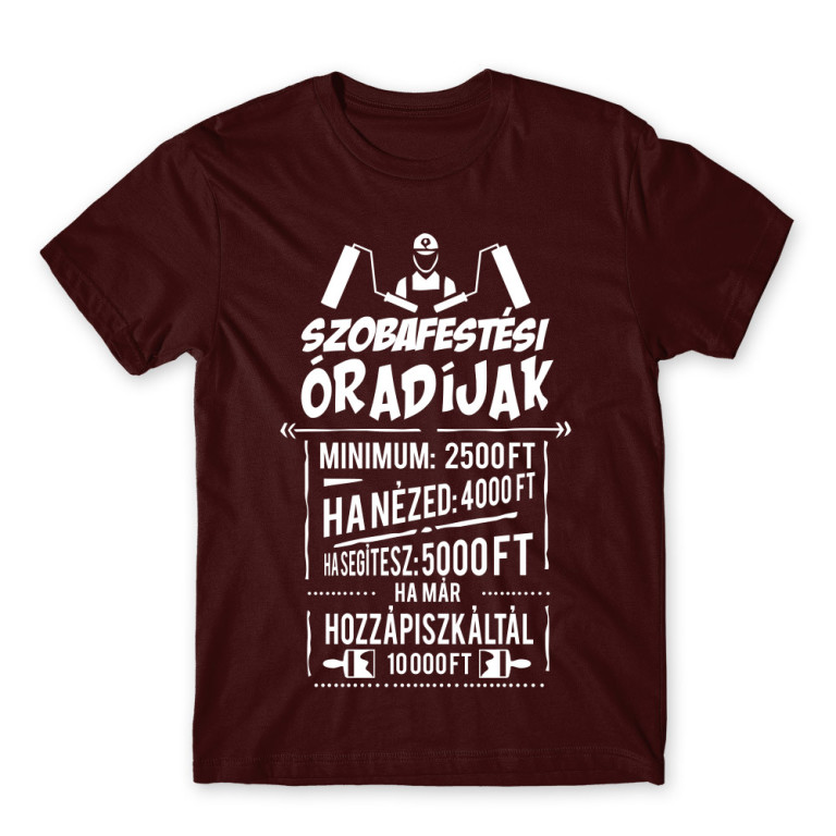 Szobafestési Óradíjak - Férfi Póló