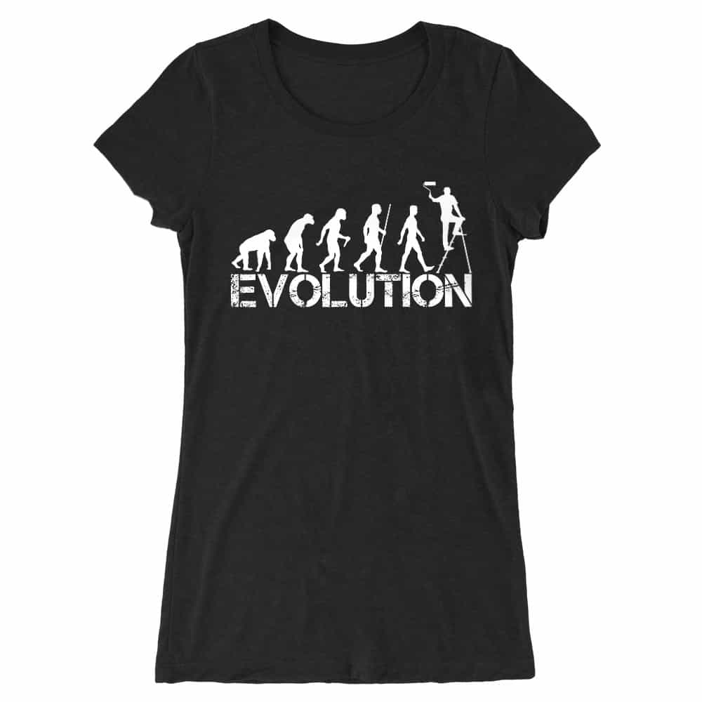 Szobafestő Evolúció Női Hosszított Póló