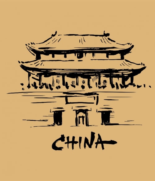 China building Kína Pólók, Pulóverek, Bögrék - Kultúra