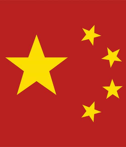 China flag stars Kína Pólók, Pulóverek, Bögrék - Kultúra