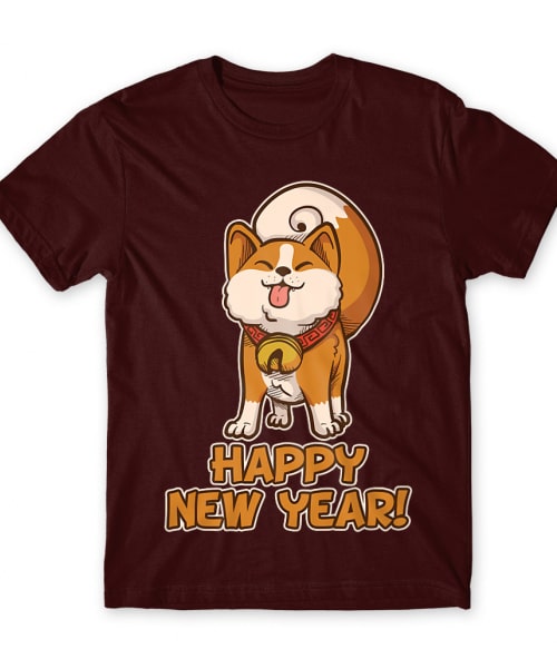 Happy new year dog Kína Férfi Póló - Kultúra