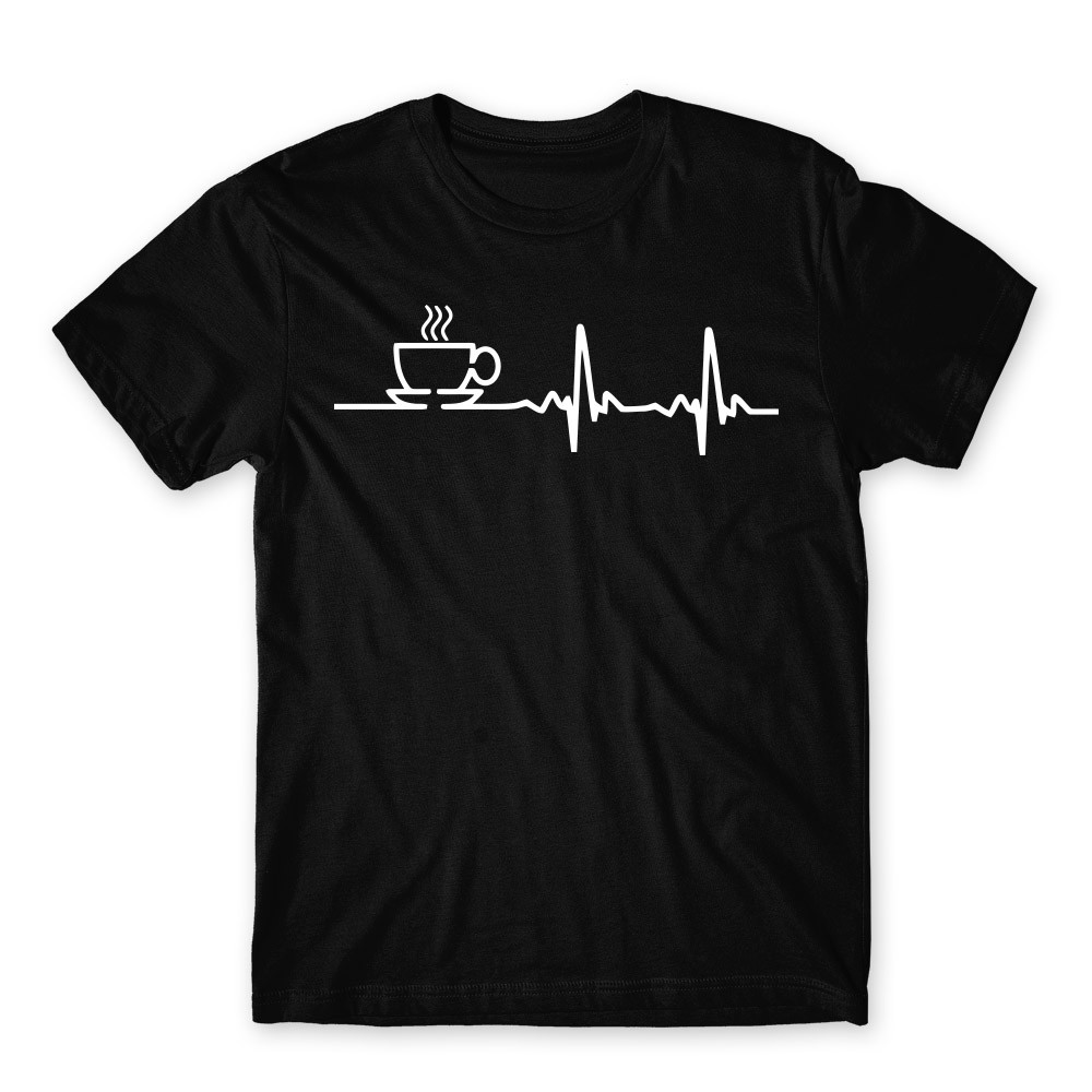 Coffee heartbeat Férfi Póló