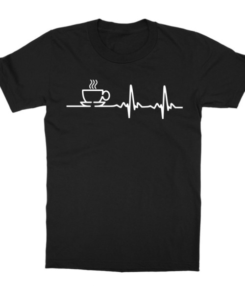 Coffee heartbeat Hobbi-Érdeklődés Gyerek Póló - Kávés