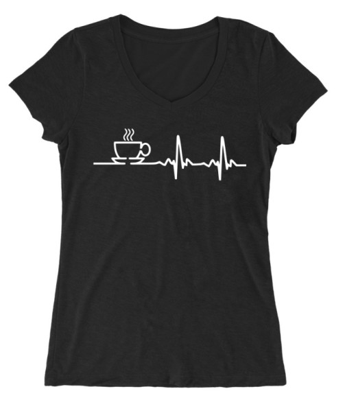 Coffee heartbeat Póló - Ha Coffee rajongó ezeket a pólókat tuti imádni fogod!