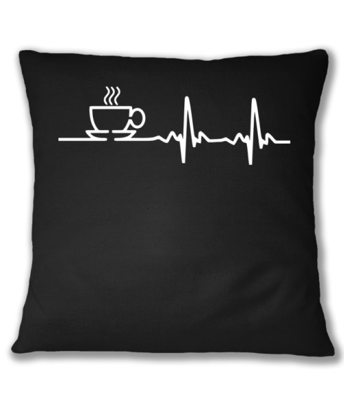 Coffee heartbeat Hobbi-Érdeklődés Párnahuzat - Kávés
