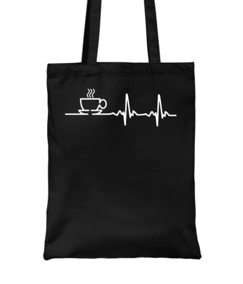 Coffee heartbeat Hobbi-Érdeklődés Táska - Kávés