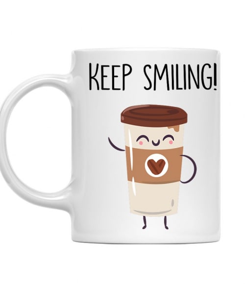 Keep smiling coffee Kávés Bögre - Kávés