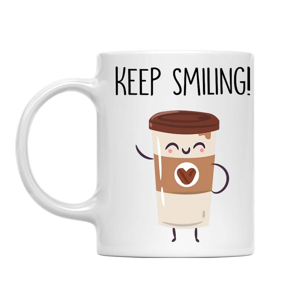 Keep smiling coffee Bögre