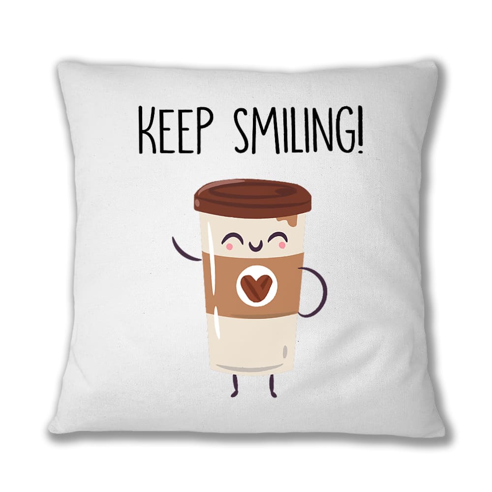 Keep smiling coffee Párnahuzat