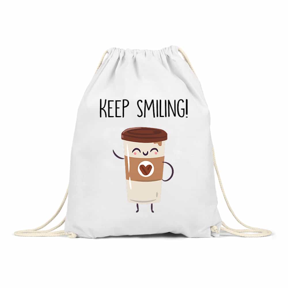 Keep smiling coffee Tornazsák