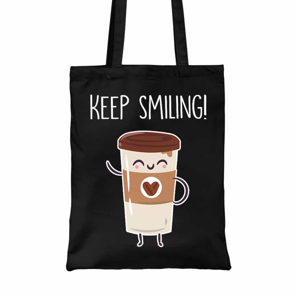 Keep smiling coffee Vászontáska