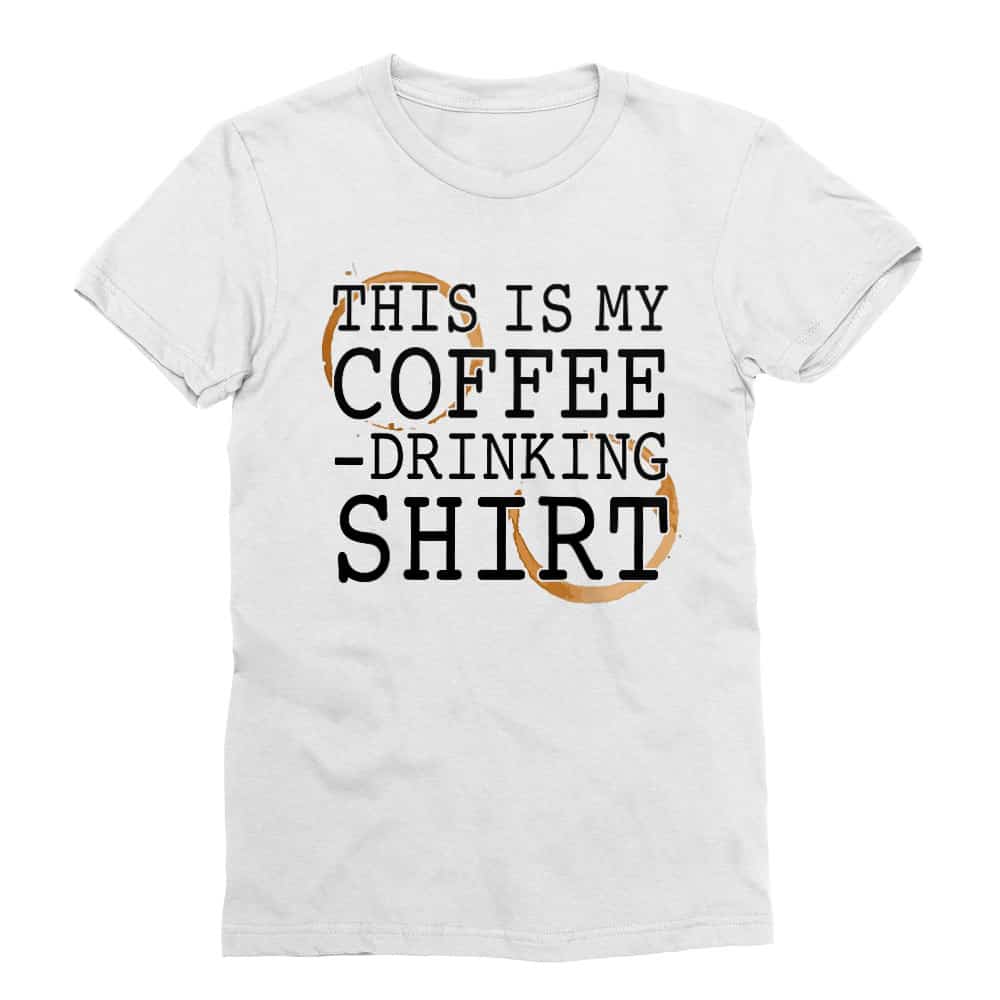 This is my coffee drinking shirt Férfi Testhezálló Póló
