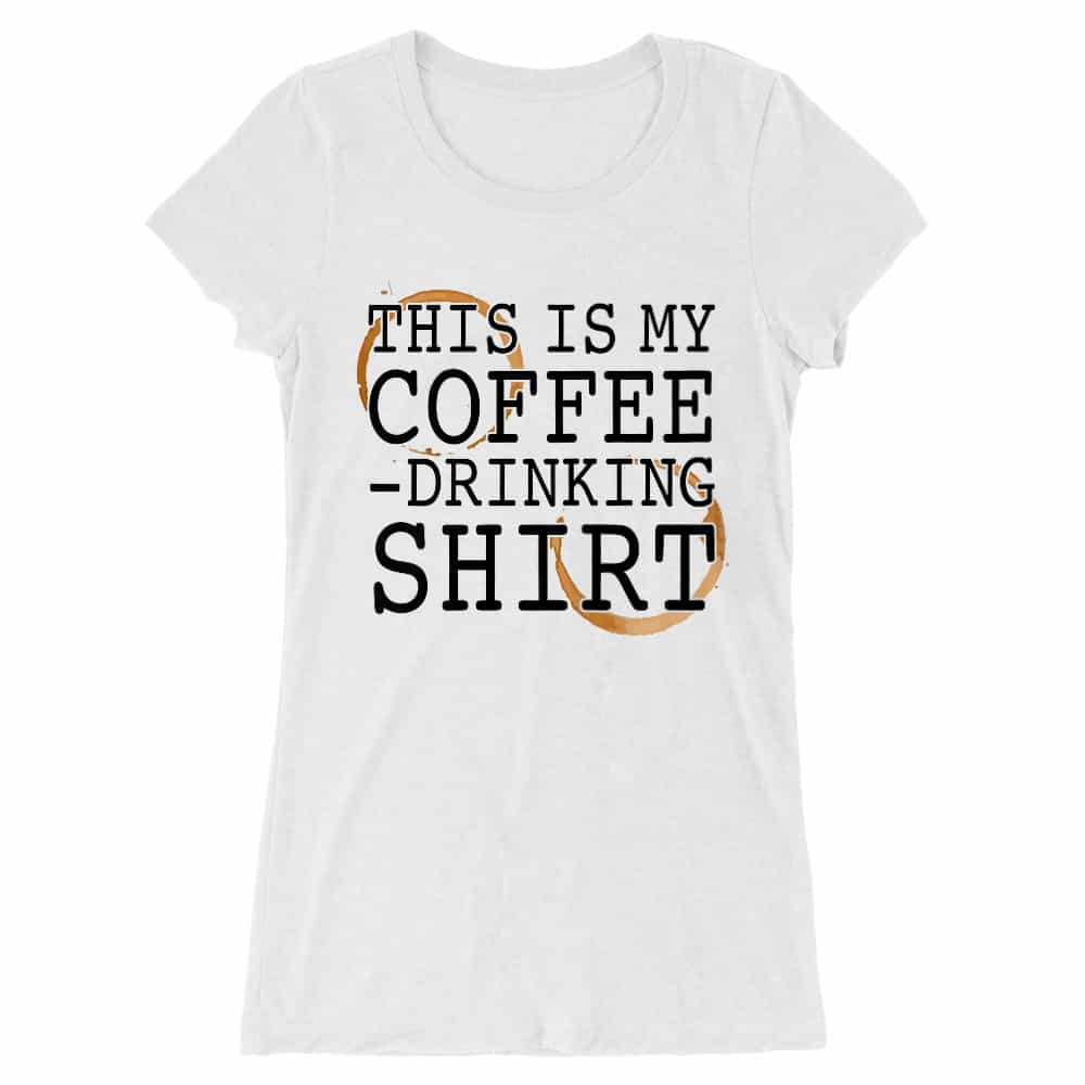 This is my coffee drinking shirt Női Hosszított Póló