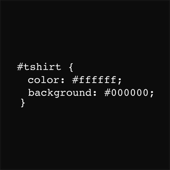 Black t-shirt code Irodai Pólók, Pulóverek, Bögrék - Programozó