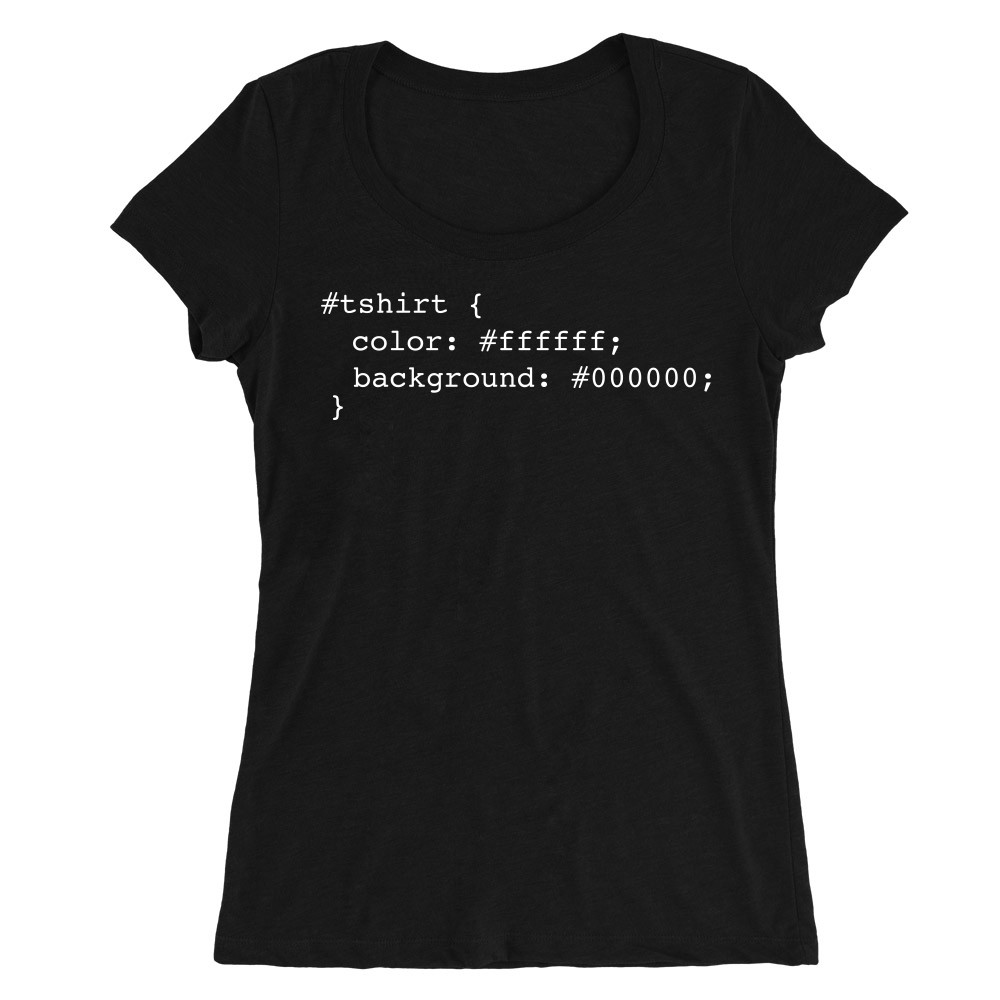Black t-shirt code Női O-nyakú Póló