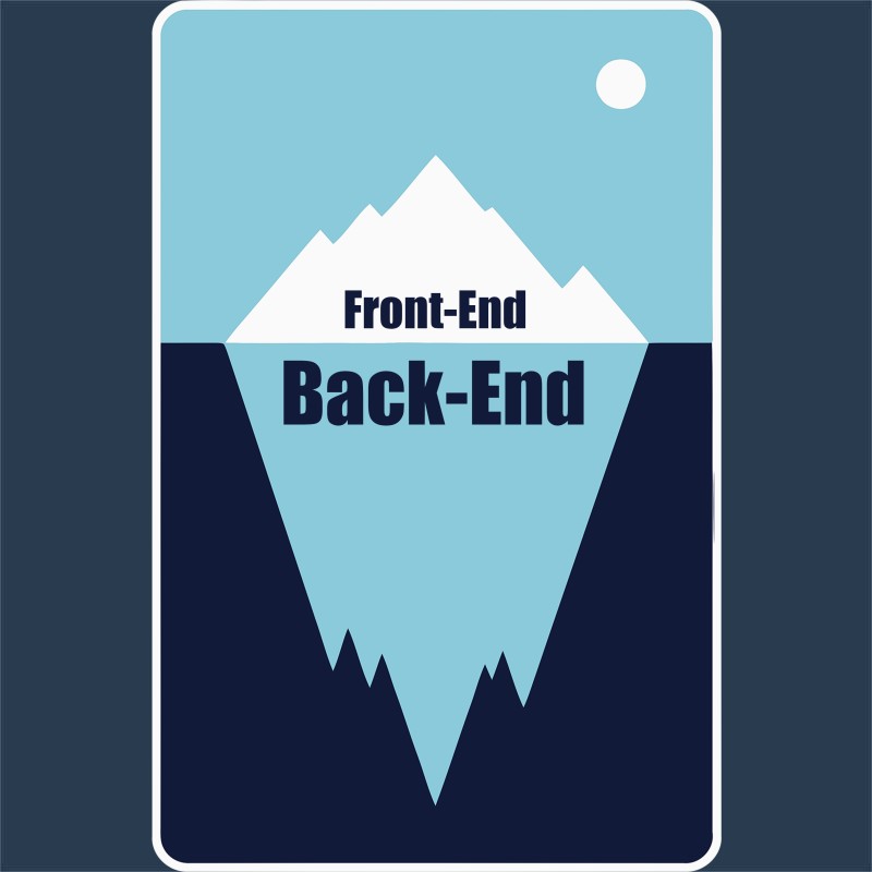 Front-end, back-end