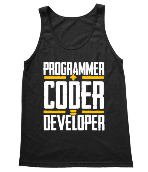 Programmer + coder = developer Programozó Trikó - Programozó