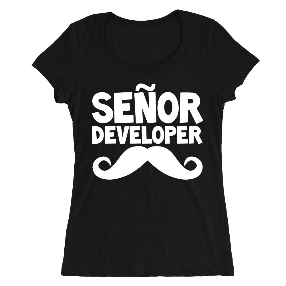 Senor developer Női O-nyakú Póló