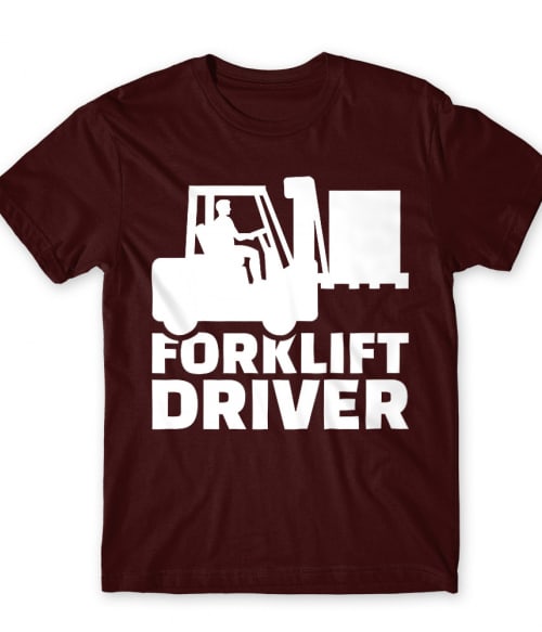 Forklift driver Targoncás Férfi Póló - Targoncás