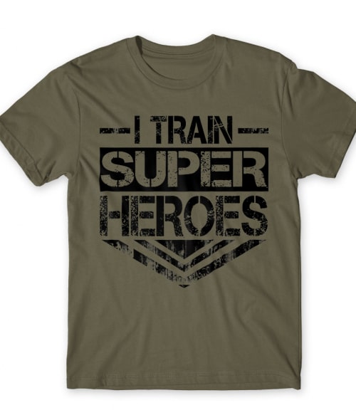 I Train Super Heroes Személyi edzőknek Férfi Póló - Szolgátatás