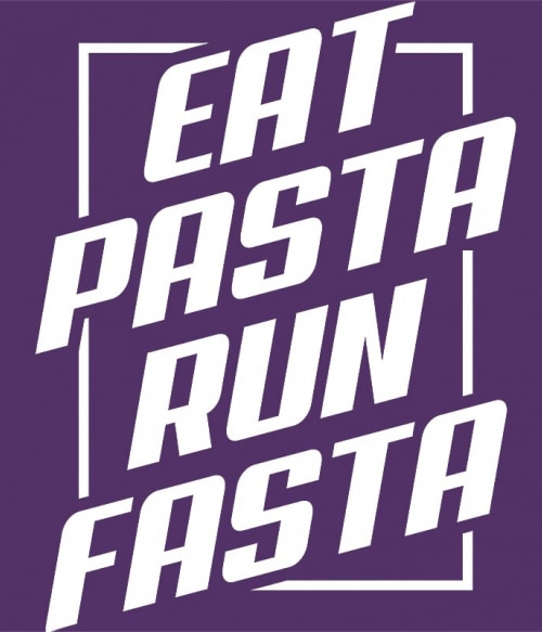 Eat Pasta, Run Fasta Futó Pólók, Pulóverek, Bögrék - Szabadidő
