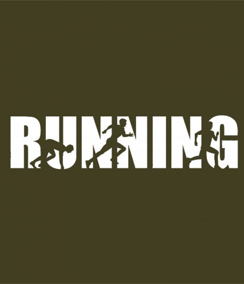 Running text Futó Futó Futó Pólók, Pulóverek, Bögrék - Szabadidő