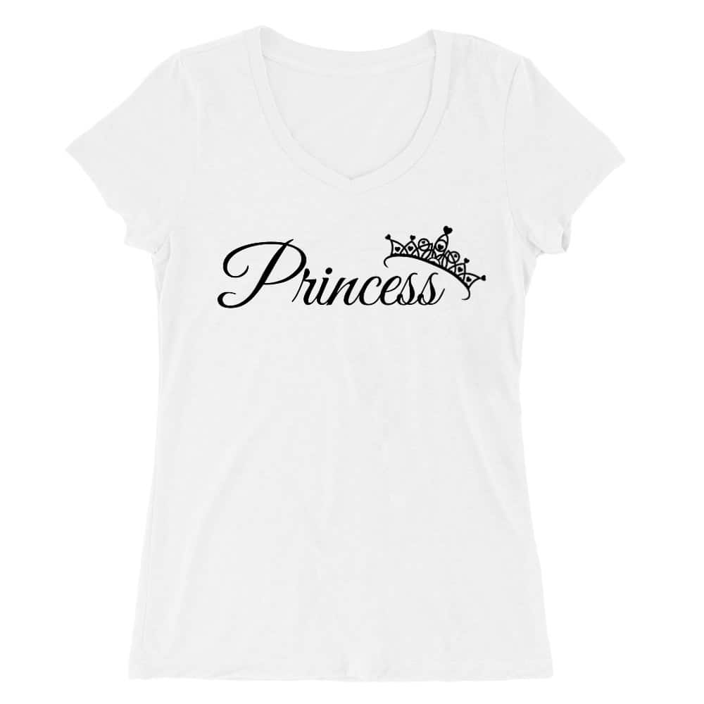 Prince And Princess – Princess Női V-nyakú Póló