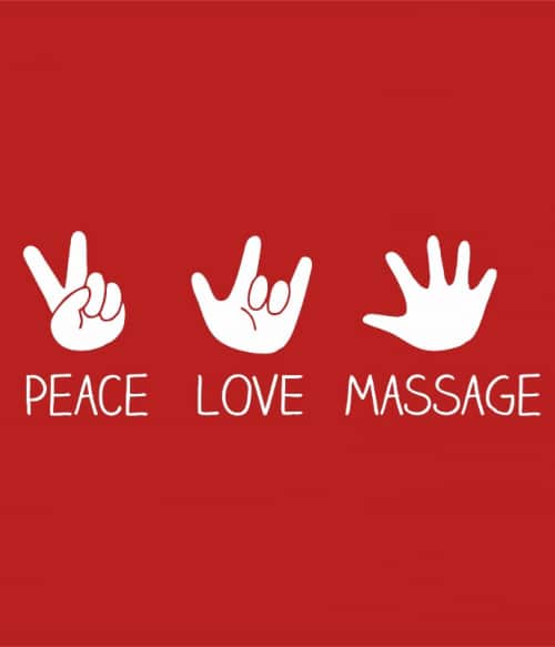 Peace love massage Szépségápolás Pólók, Pulóverek, Bögrék - Szépségápolás