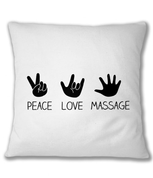 Peace love massage Masszőr Párnahuzat - Szépségápolás