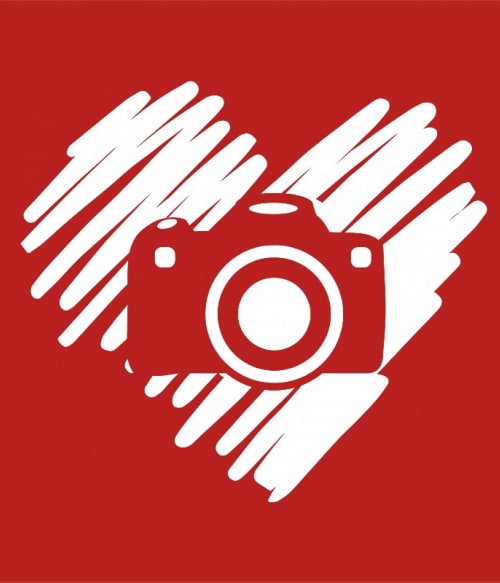 Camera doodle heart Szolgátatás Pólók, Pulóverek, Bögrék - Szolgátatás