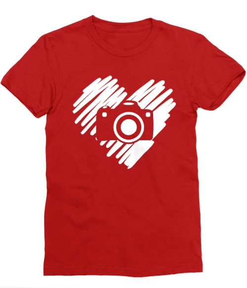 Camera doodle heart Póló - Ha Photography rajongó ezeket a pólókat tuti imádni fogod!