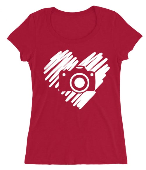 Camera doodle heart Póló - Ha Photography rajongó ezeket a pólókat tuti imádni fogod!