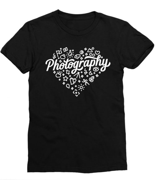 Photography heart Póló - Ha Photography rajongó ezeket a pólókat tuti imádni fogod!