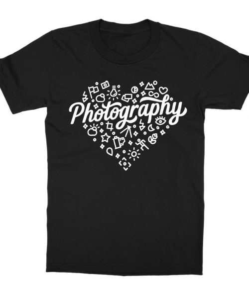Photography heart Póló - Ha Photography rajongó ezeket a pólókat tuti imádni fogod!