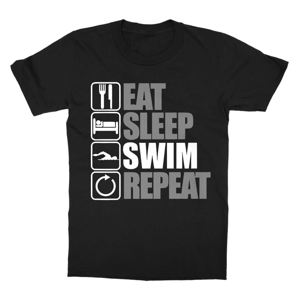 Eat Sleep Swim Repeat Gyerek Póló