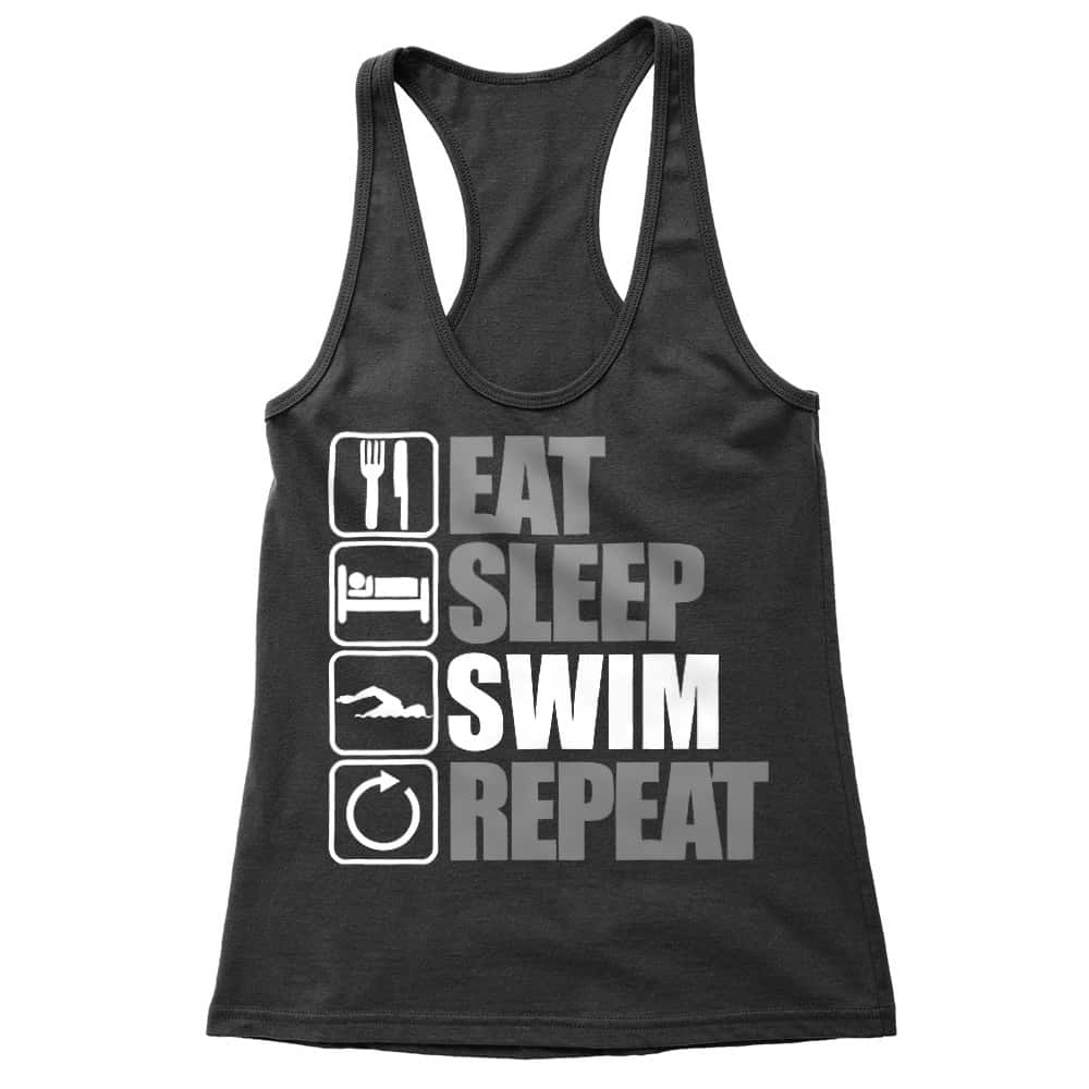 Eat Sleep Swim Repeat Női Trikó