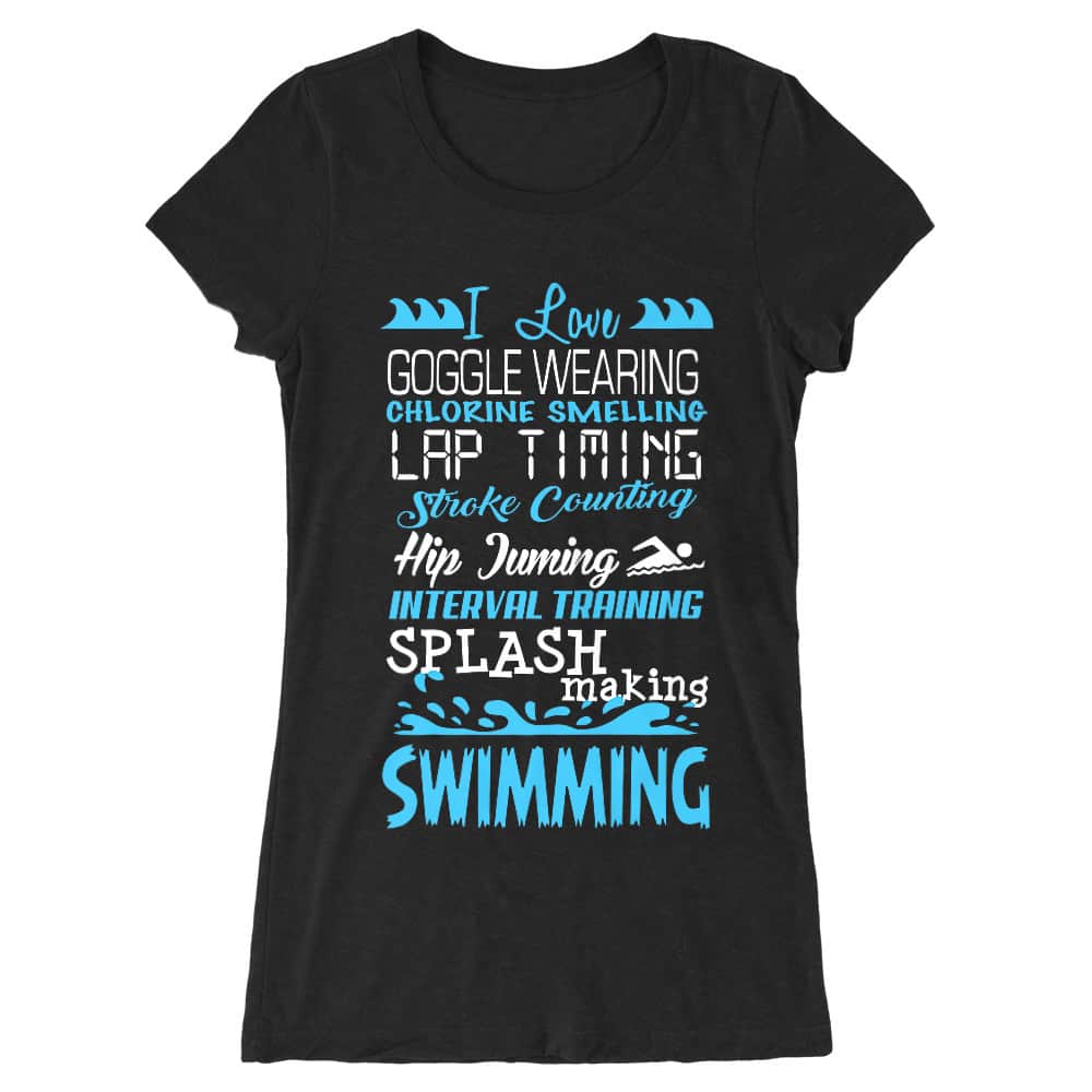 I love swimming Női Hosszított Póló
