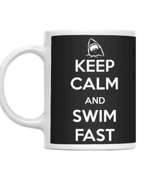Keep Calm and Swim Fast Úszás Bögre - Úszás