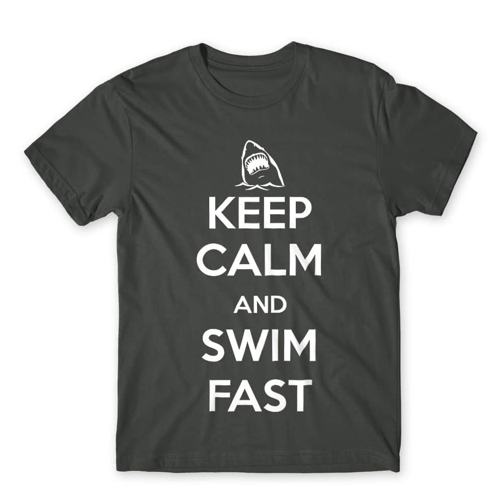 Keep Calm and Swim Fast Férfi Póló